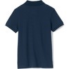 Lands' End Kids Short Sleeve Tailored Fit Interlock Polo Shirt - Large - Classic Navy - 3 of 4