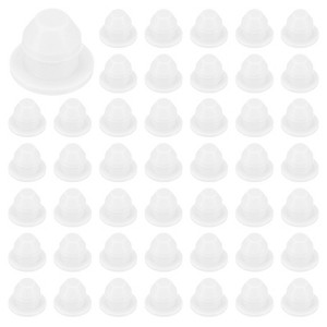 Unique Bargains Silicone Rubber Corrosion-Resistant Nap-in Locking Hole Plugs White - 1 of 4