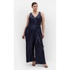 Women's Plus Size Dazzling Jumpsuit - navy | CITY CHIC - 2 of 4