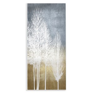 Stupell Industries Tall Bare White Trees Nature, 7" x 17" - 1 of 4
