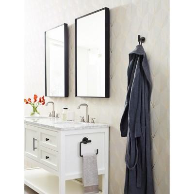 Matte Black Modern Minimalist Single Prong Robe Hook