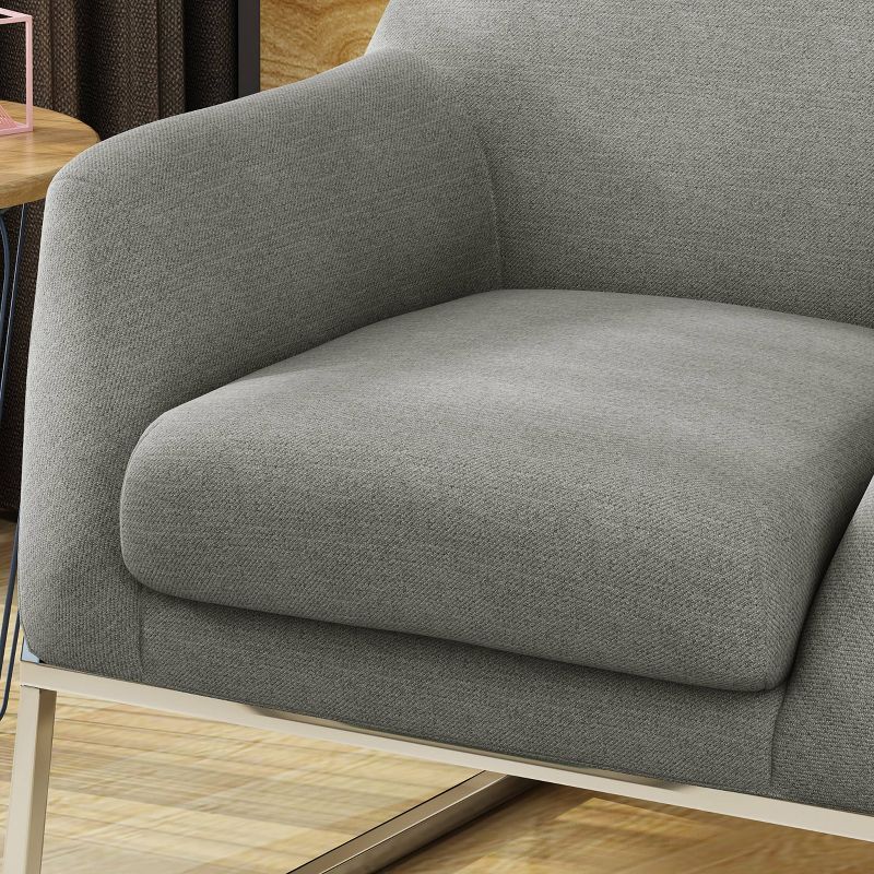 Zahara Modern Chair Gray - Christopher Knight Home, 5 of 7
