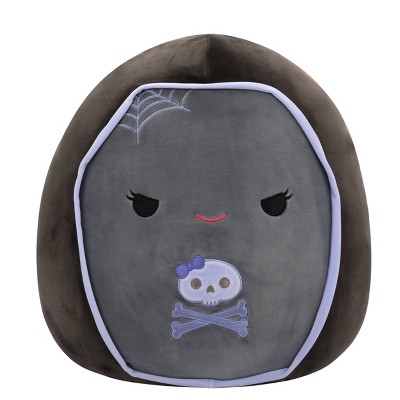 Squishmallows 12" Julianne Gray and Purple Coffin with Mischievous Eyes Stuffed Animal