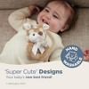 Bearington Baby Lil' Willow, 5.5 Inch Fawn Plush Stuffed Animal, Soft Baby Rattles and Plush Rings - 3 of 4