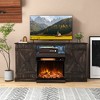 Tangkula TV Cabinet for TVs up to 68" w/ 3-Level Shelves LED Lights 22 Dynamic Modes - 2 of 4