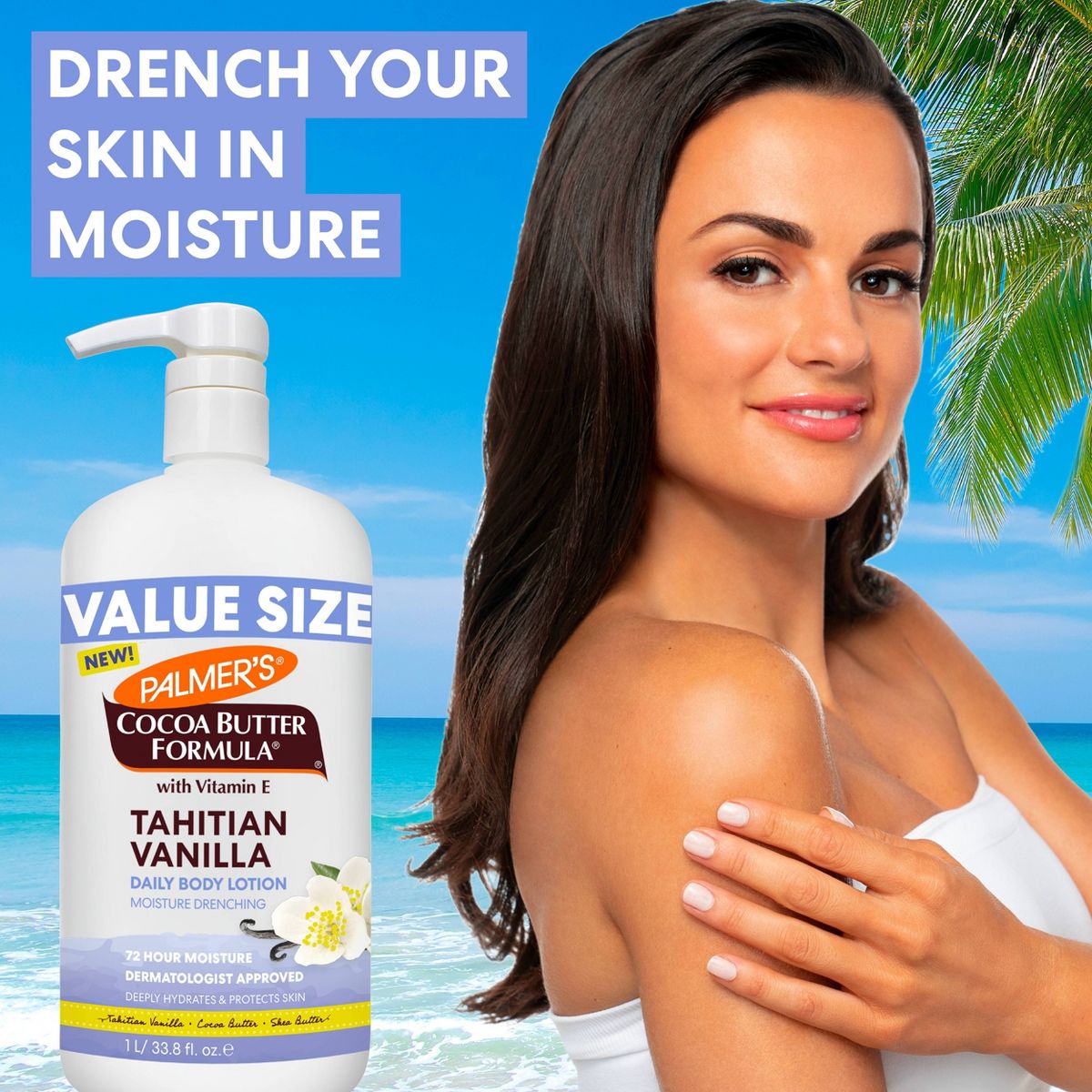 Palmer's Daily Body Lotion - Tahitian Vanilla - 33.8 fl oz - thumbnail 3