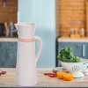 Transpac Ceramic 13 in. White Everyday Common Ground Pitcher - 2 of 4