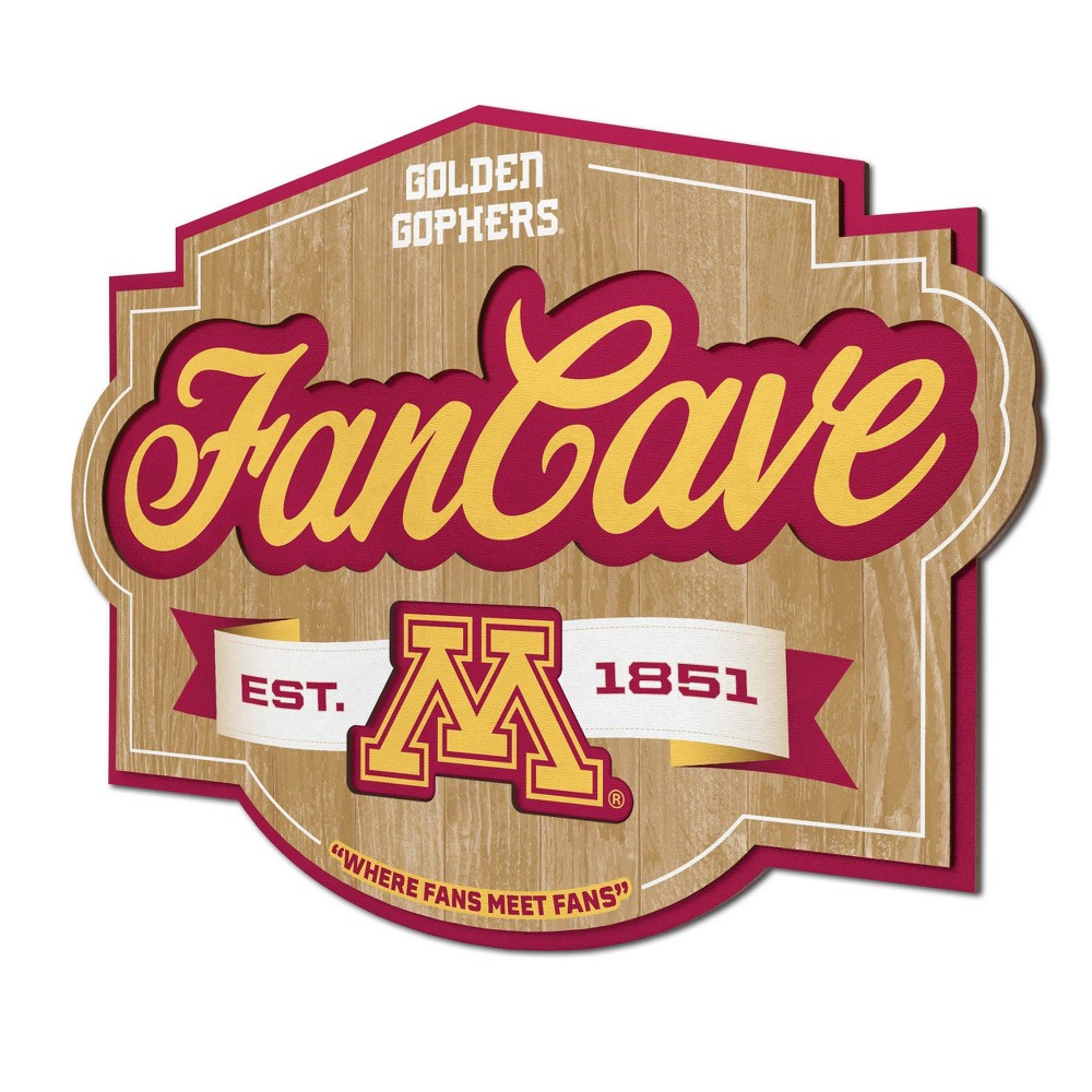 Photos - Coffee Table NCAA Minnesota Golden Gophers Fan Cave Sign