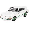 Porsche 911 Carrera RS 2.7 Grand Prix White with Green Stripes and Wheels Limited Edition 1/64 Diecast Model Car by Mini GT - 4 of 4