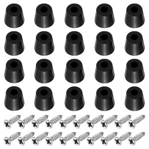 Unique Bargains Non Slip Corrosion Resistant Durable Rubber Material Rubber Feet 20 Pcs - 1 of 4