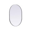 Elegant Lighting Metal Frame Oval Mirror 30x40 - 3 of 4