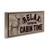 Stupell Industries Cabin Time Phrase with Deer, 25" x 11" - 3 of 4