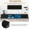 94.5" MDF Modern TV Stand with Faux Marble Top, Sideboard Cabinet with APP-Controlled LED Lights and 2 Drawers for Living Room or Entryway - 4 of 4