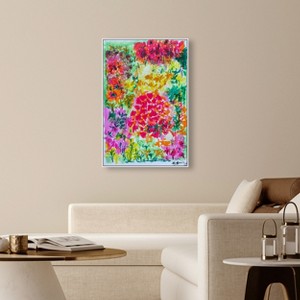 Art Remedy Manuel Roman - Floral Plaza Beach Life Inspired Wall Art Framed - 1 of 4
