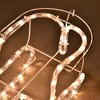 Whisen 35" Reindeer Sleigh Outdoor Christmas Standing Figure Decoration - White - 3 of 4