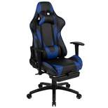 Flash Furniture X30 Gaming Chair Racing Office Ergonomic Computer Chair with Fully Reclining Back and Slide-Out Footrest in Red LeatherSoft