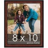 PosterPalooza | Photo Size Decor Brown Picture Frame - UV Acrylic, Foam Board Backing, Hanging Hardware - 2 of 4