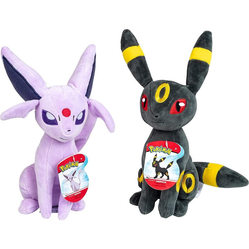 Pokemon 8" Espeon and Umbreon Plush Cat Stuffed Animals 2-Pack - 8-inches Each - Age 2+, 1 of 7