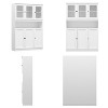 FUFU&GAGA Modern White Storage Cabinet with Adjustable Shelves and Ample Space - 4 of 4