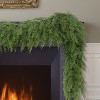 Puleo 9' Cedar Christmas Artificial Garland: Green Faux Floral, Indoor/Outdoor - 4 of 4