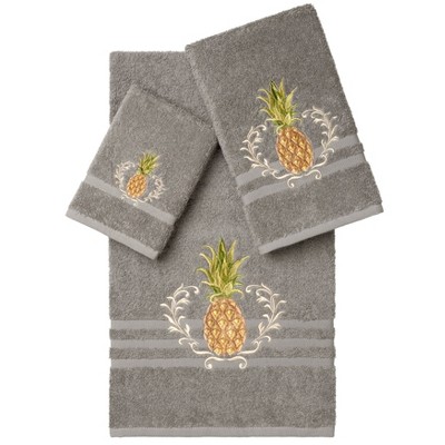 Linum Home Textiles 100% Turkish Cotton WELCOME Embellished Towel Set