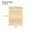 Unique Bargains Sealable Resealable Packaging Zipper Bags Foil Food Storage Pouches 100 Pcs - 2 of 4