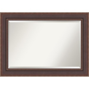 Amanti Art Moab Brown Bronze Beveled Framed Bathroom Vanity Wall Mirror - 1 of 4