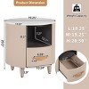 Accent Cabinet Modern with Drawer and Open Shelf for Living Room or Bedroom 19.25W - 3irtyhousy - 4 of 4