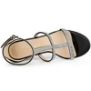 Allegra K Women's Rhinestone Ankle Strap Stiletto Heeled Sandals - 4 of 4