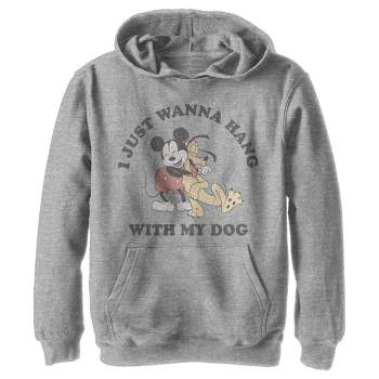 Boy's Disney Hang With My Dog Pluto Pull Over Hoodie