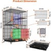 iMounTEK 4-Tier DIY Metal Cat Cage Playpen Enclosure Black - 3 of 3
