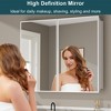 Elise Recessed or Surface-Mount Bathroom Medicine Cabinet with Mirror, Adjustable Tempered Glass Shelves & Reversible Door - 4 of 4