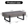 Minimalis Coffee Table With Metal Legs,Marble-Patterned Coffee Table,Coffee Table Unique,Coffee Table For Living Room -Maison Boucle - 3 of 4