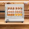 26'' Countertop Warmer Display Case, 3.4 Cu.Ft Food Warmer with Adjustable Shelves, Glass Sliding Doors, 3 Tier Electric Heated Display Cabinet - 3 of 4