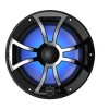 Wet Sounds REVO 8-XSB-SS Black XS / Stainless Overlay Grill 8 Inch Marine LED Coaxial Speakers (pair) - 3 of 4