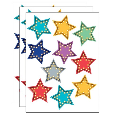 Teacher Created Resources Gold Stars Foil Stickers, 294 Per Pack, 12 Packs  (TCR1276-12)