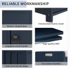 GustoWave Shoe Storage Bench with Removable Cushion and 3 Shutter-Shaped Doors, End of Bed & Entryway Bench, Flap Top Hidden Storage Space - 4 of 4