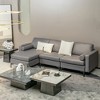 Costway Modular Extra-Large 4 Seat Sectional Sofa with Reversible Chaise & 2 USB  Ports - 2 of 4