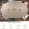 15ft Patio Umbrella with  Tilt Waterproof Sun Shade for Deck, Pool, Garden - 4 of 4