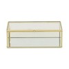 Cheung's Lume Glass & Metal Frame Storage Box - Gold - 4 of 4