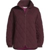 Lands' End Women's RainDefense Serious Sweats Quilted Full Zip Jacket - 3 of 4