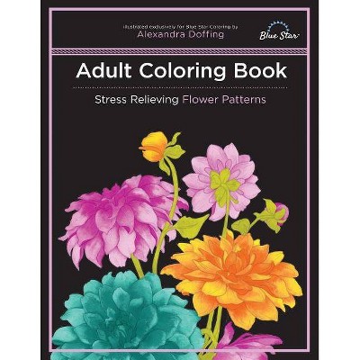 Adult Coloring Book - by  Blue Star Coloring (Paperback)