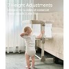 MYKKO Baby Bassinets Bedside Sleeper - All Mesh Bedside Bassinet with Wheels, 7 Height Adjustable Baby Bassinet for Infants, Beige - 4 of 4