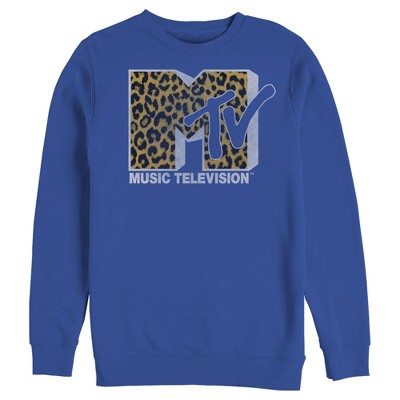 Men's MTV Cheetah Print Logo Sweatshirt