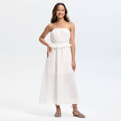 Женские платья Universal Thread Women's Sleeveless Maxi Tunic Dress - Universal Thread™ Ivory L