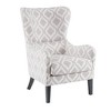 Sapphtopaz Accent Chair Upholstered Swoop Wing Chair for Bedroom with High-Backrest and Birch Legs Armchair Accent Chairs for Living Room - 2 of 4