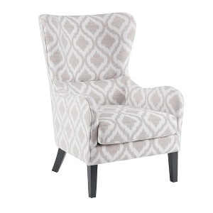 NicBex Polyester Accent Chair,Upholstered Living Room Chairs with High Backrest and Birch Legs,Cozy Armchair,Accent Chairs for Living Room - 1 of 4