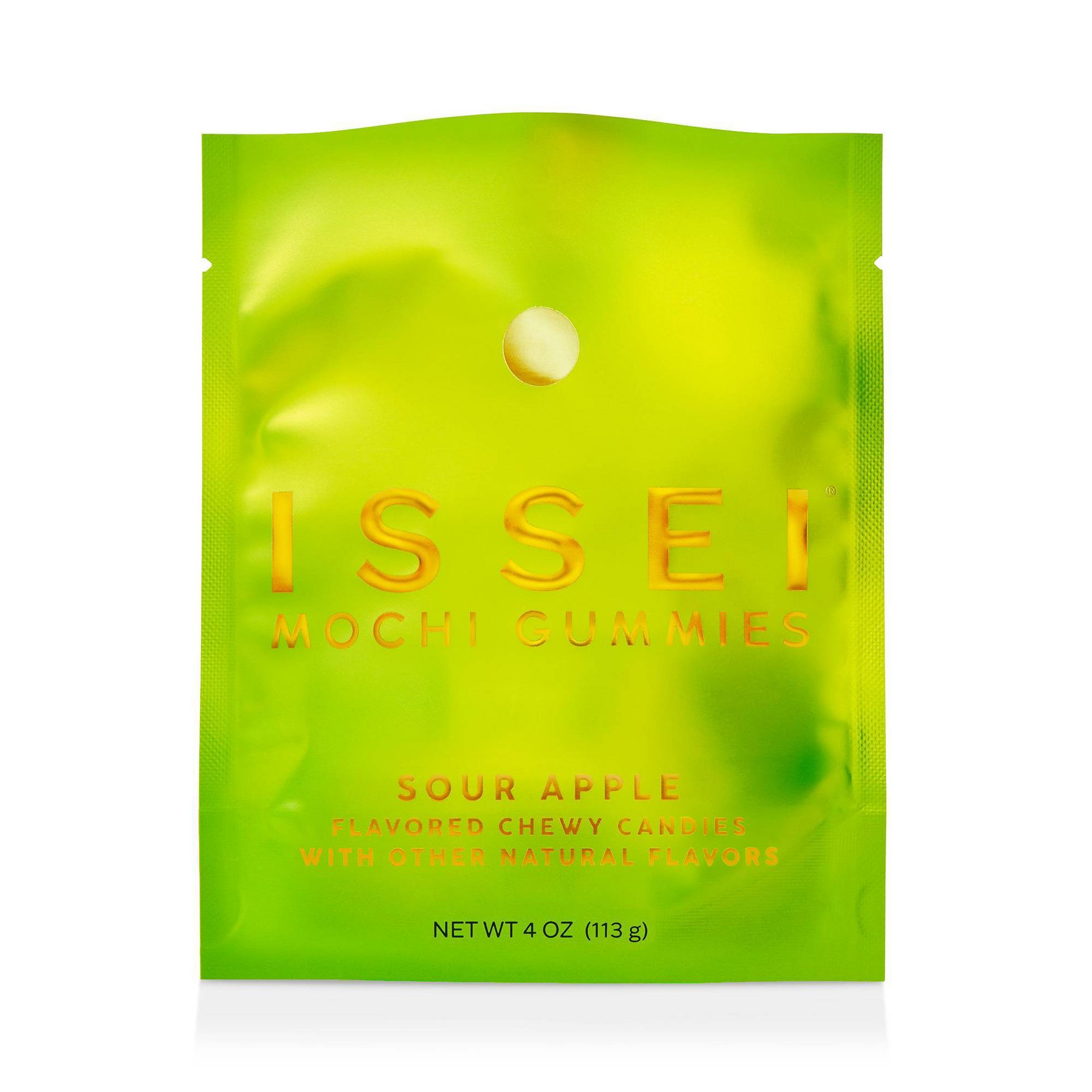 Issei Mochi Gummies Sour Apple Chewy Candy - 4oz