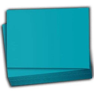 Hamilco Colored Scrapbook Cardstock Paper 5x7 Card Stock Paper 65 lb Cover 100 Pack (Coral Teal) - 1 of 4