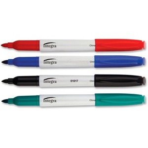 Integra - Bullet Tip - Dry-erase Whiteboard Marker Set - Bullet Marker Point Style - Alcohol Based Ink - 1 of 2